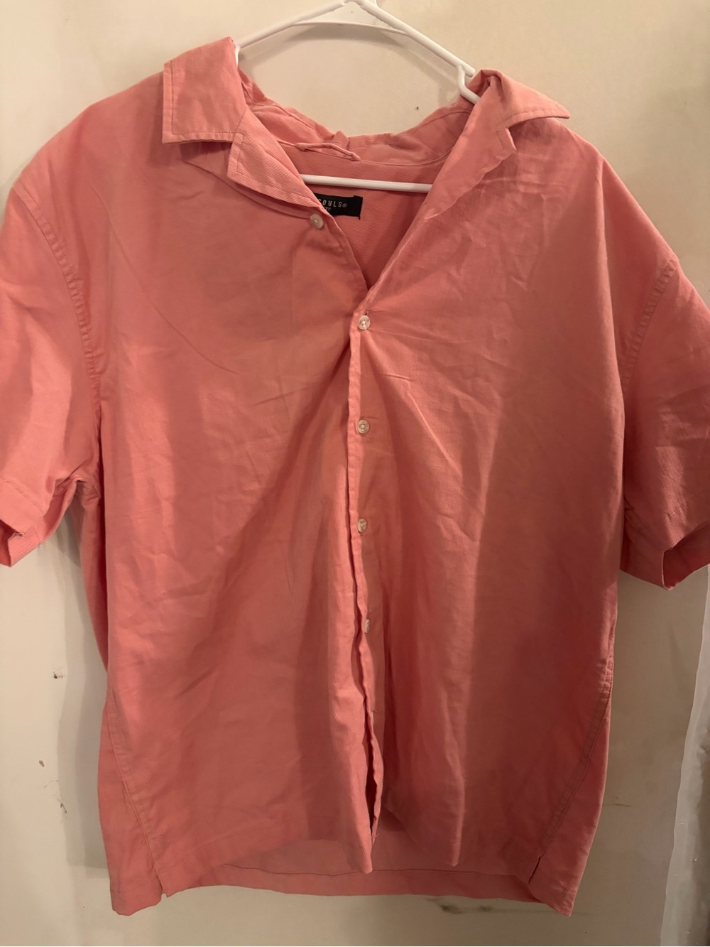 Rustic Souls Pink 100% Cotton Button-Up Shirt | Large | NWT